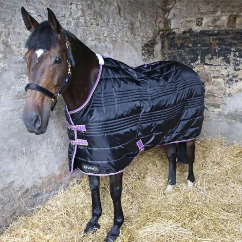 StormX Original 200g Stable Rug - Black/Purple/Yellow